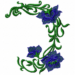Flowers And Tree Embroidery Design 11 Flowers And Tree Embroidery Design 11